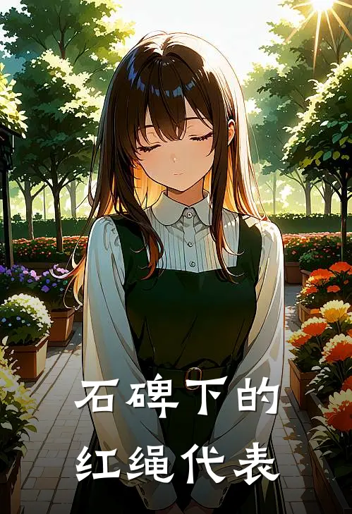 石碑下的红绳代表